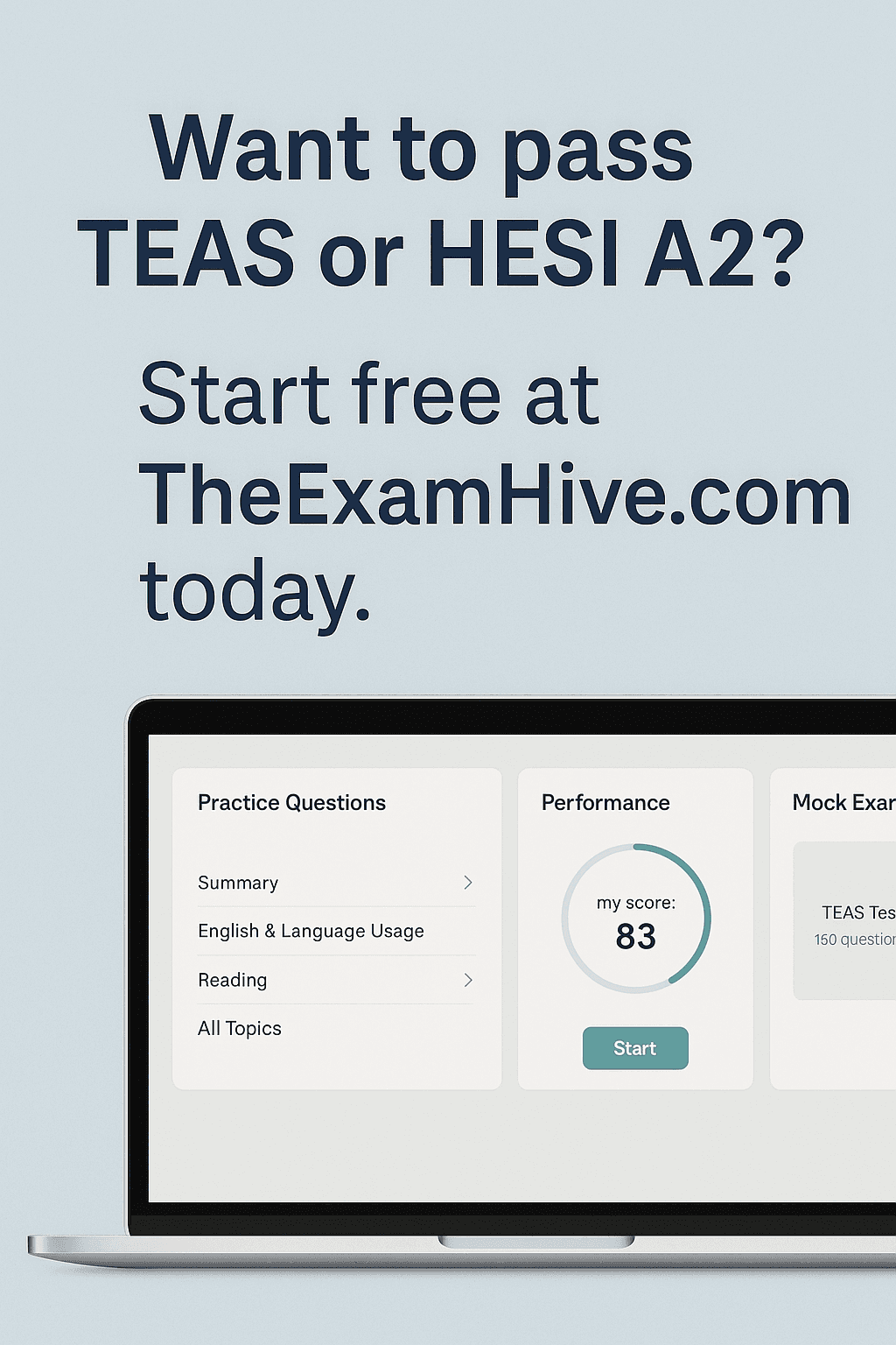 Get Into Nursing School With Confidence: Pass Your TEAS or HESI A2 Entrance Exam With Ease